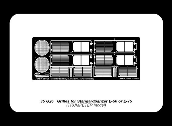 Grilles for german tank Standardpanzer E-75 or E-50 – Image 7