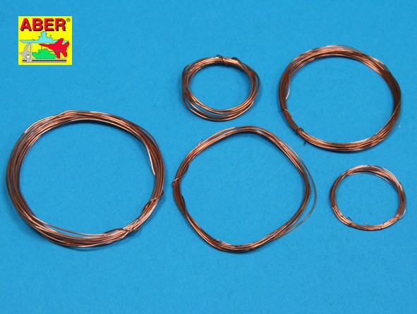 Wires set (diameter 0,2- 0,3- 0,4- 0,5- 0,6 mm, length 1m each)