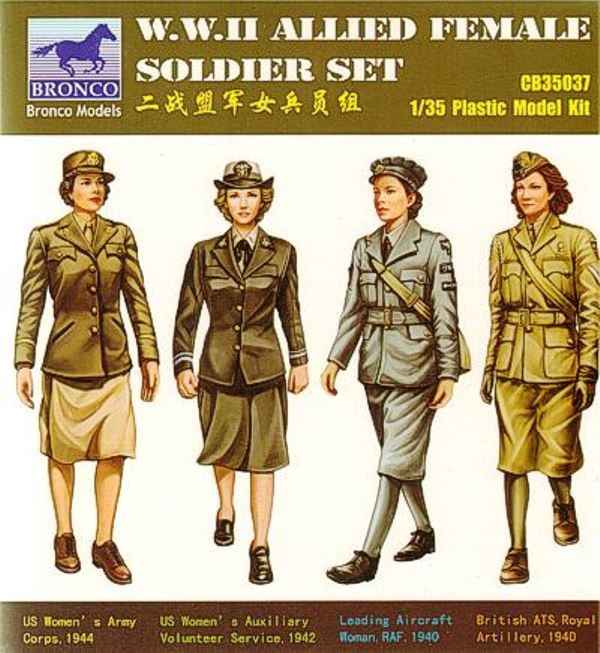 WWII Allied Female Figure Set