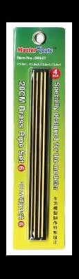 SET 6 tubes en laiton 20cm 4 types différents