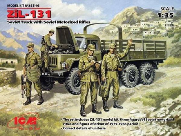 ZiL-131 Soviet Truck with Soviet Motorized Rifles