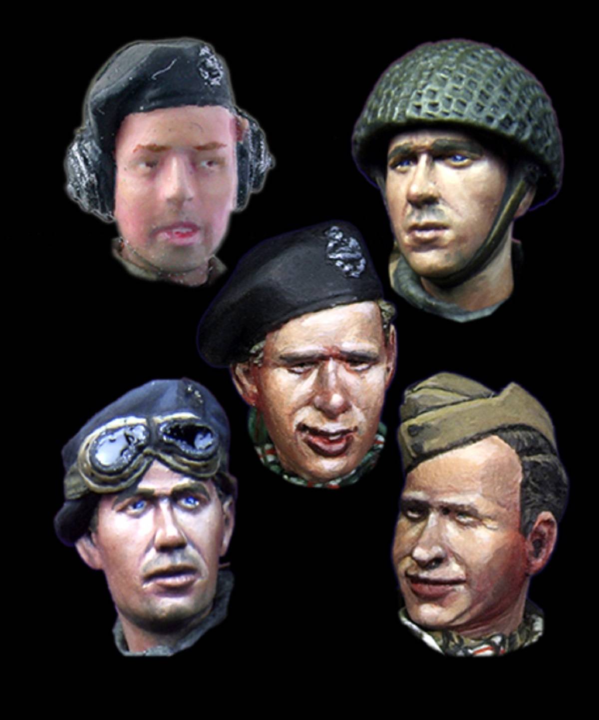 WW2 British Heads Set 1