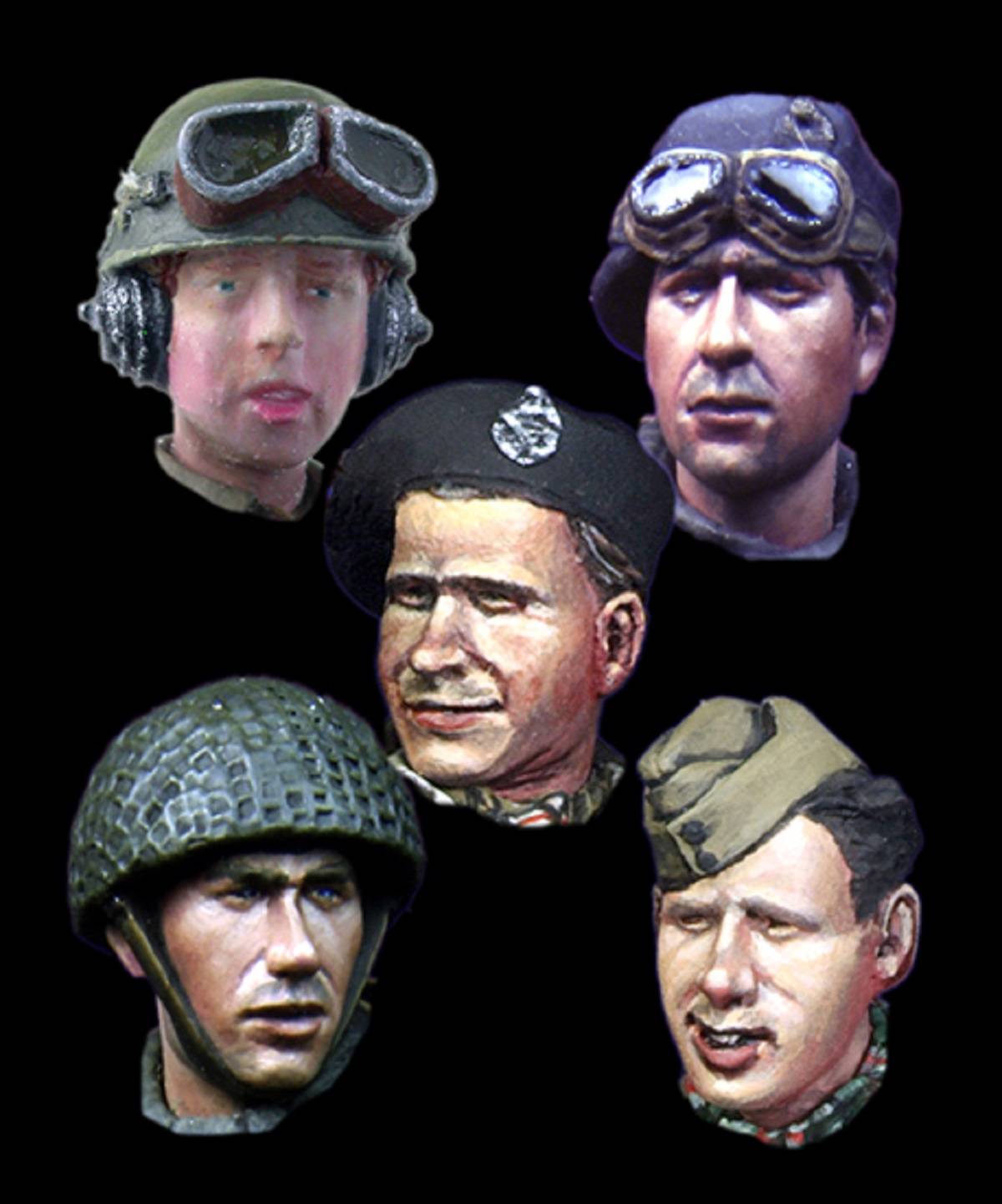 WW2 British Heads Set 2