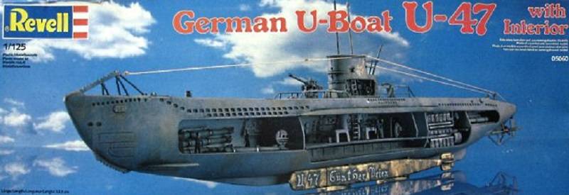 German U-Boat U-47 with Interior