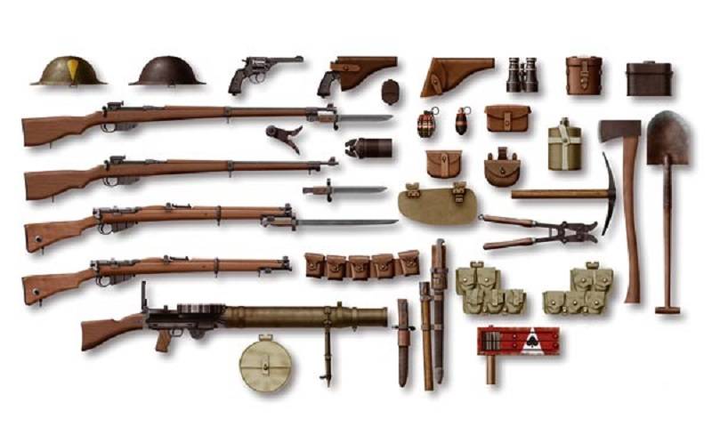 WWI British Infantry w/Small Arms & Equipment – Image 3