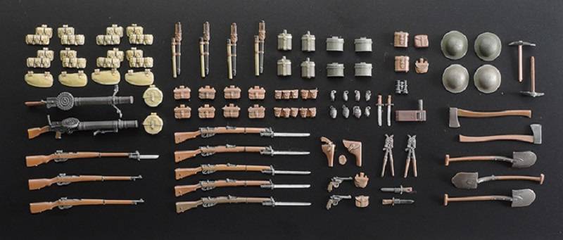 WWI British Infantry w/Small Arms & Equipment – Image 4