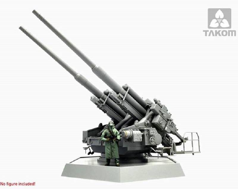 Flak 40 Zwilling allemand de la Seconde Guerre mondiale 12,8 cm – Image 6