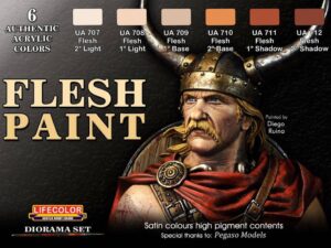 FLESH PAINT SET 6x 22ml acrylic colours
