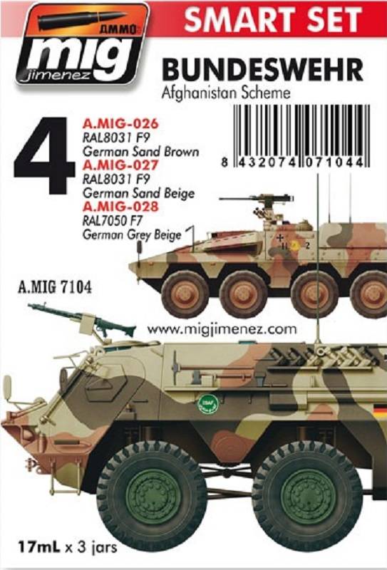 BUNDESWEHR AFGHANISTAN SCHEME SET