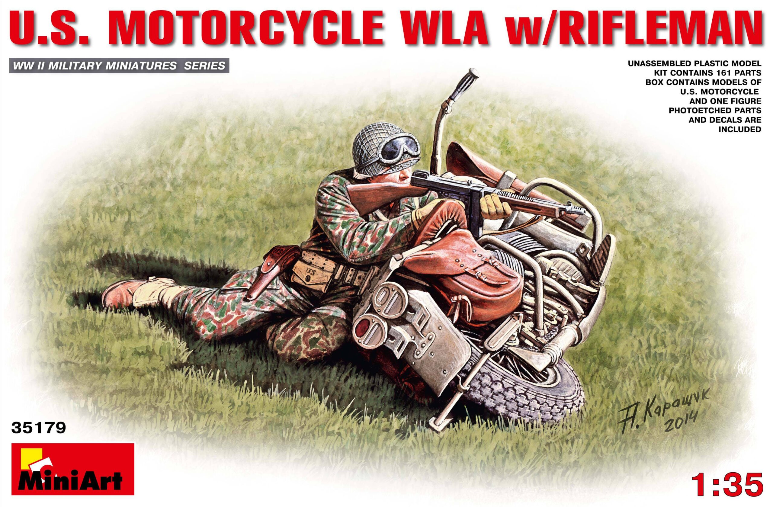 U.S. MOTORCYCLE WLA w/RIFLEMAN