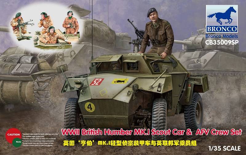 WWII British Humber MK.I Scout Car & AFV Crew Set