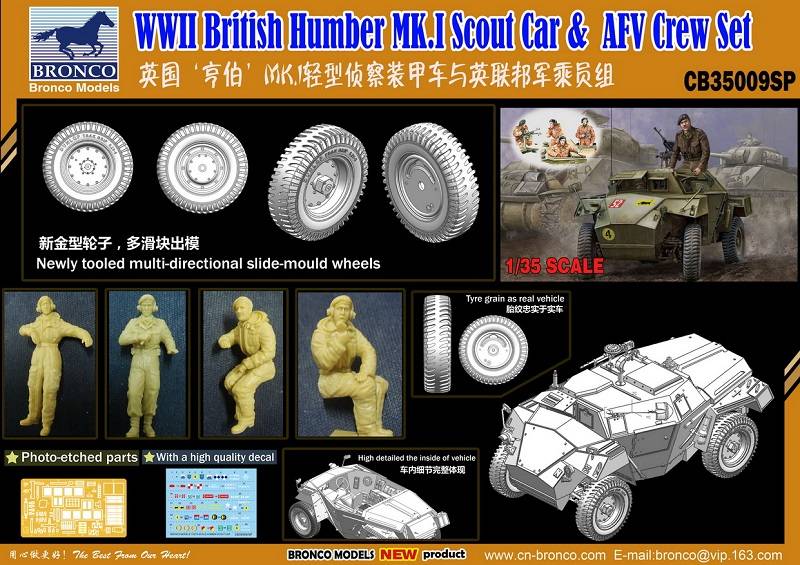 WWII British Humber MK.I Scout Car & AFV Crew Set – Image 2