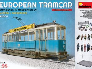 EUROPEAN TRAMCAR (StraBenbahn Triebwagen 641) w/CREW & PASSENGERS