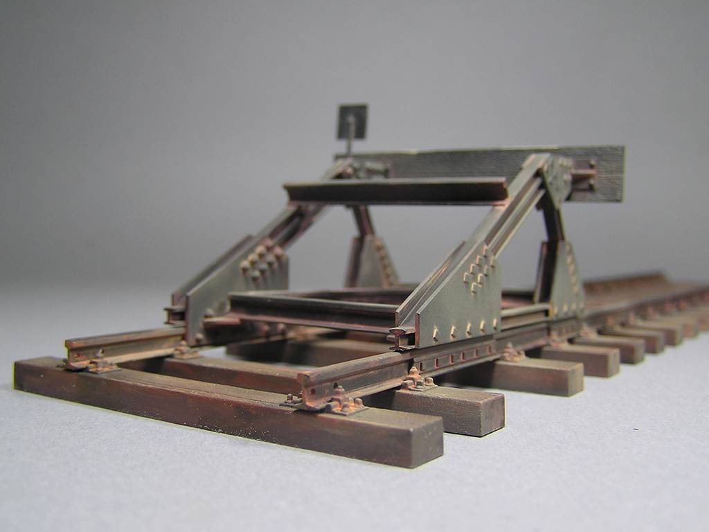VOIE FERROVIAIRE avec IMPASSE. JAUGE EUROPÉENNE – Image 3