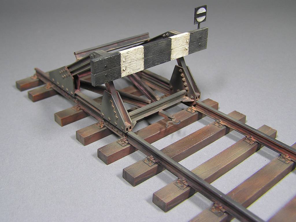 VOIE FERROVIAIRE avec IMPASSE. JAUGE EUROPÉENNE – Image 2