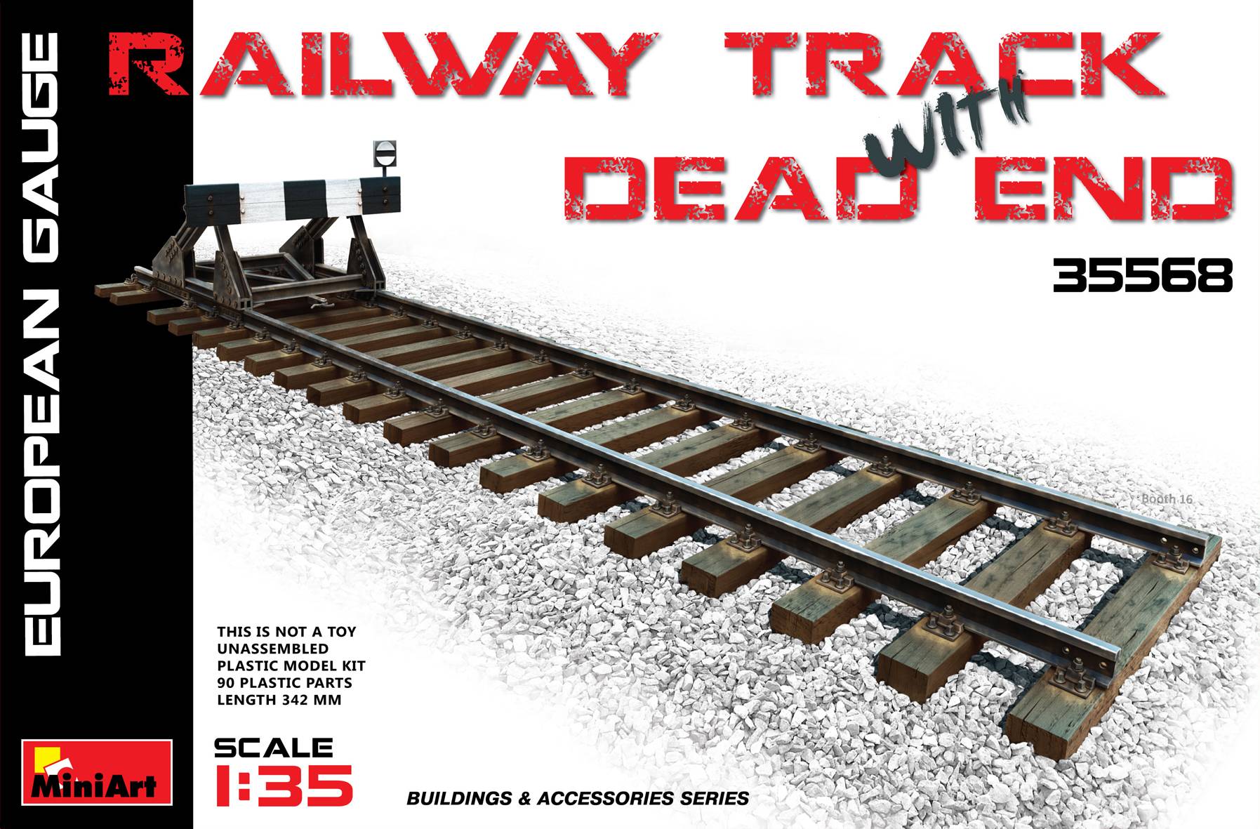 VOIE FERROVIAIRE avec IMPASSE. JAUGE EUROPÉENNE