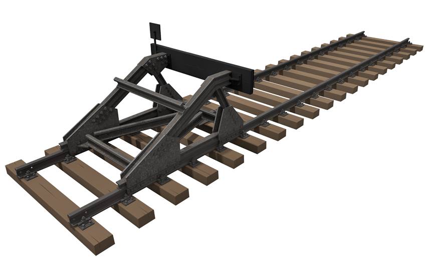 VOIE FERROVIAIRE avec IMPASSE. JAUGE EUROPÉENNE – Image 8