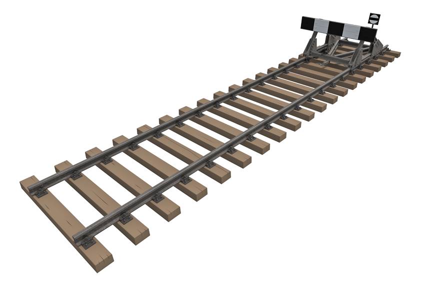 VOIE FERROVIAIRE avec IMPASSE. JAUGE EUROPÉENNE – Image 10