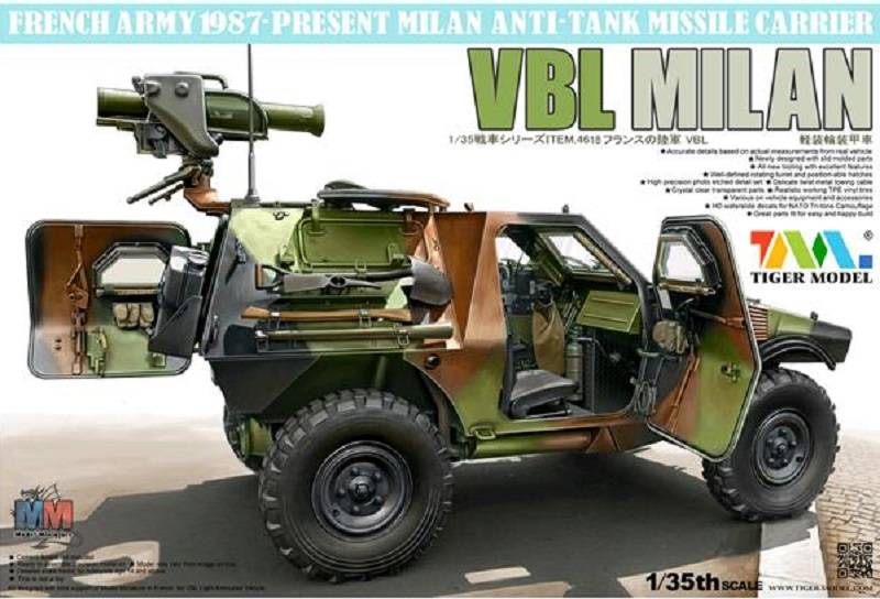 French Army 1987-PRESENT Anti Tank Missile Carrier PANHARD VBL milan