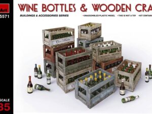 WINE BOTTLES & WOODEN CRATES