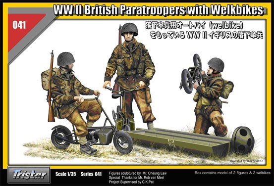 WW II British Paratroopers with Welbikes