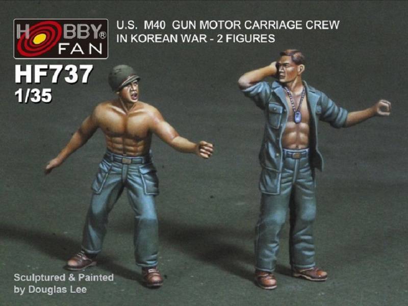 U.S. M40 Gun Motor Carriage Crew in Korean War