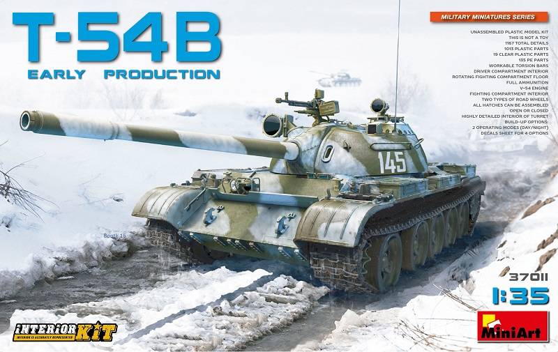 T-54B SOVIET MEDIUM TANK. EARLY PRODUCTION