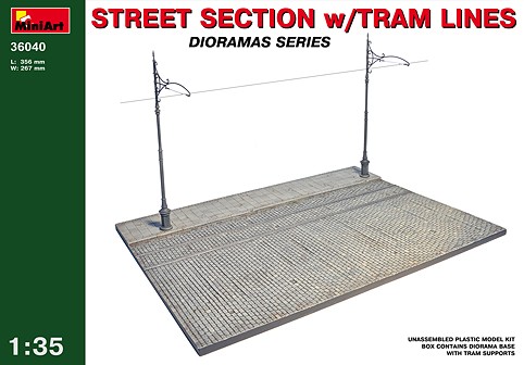 STREET SECTION w/TRAM LINES