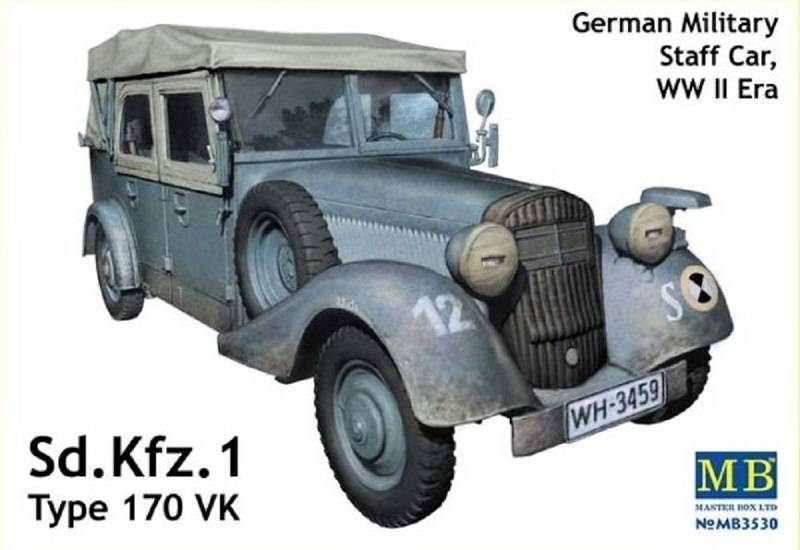 ENSEMBLE WEHRMACHT - Kfz2 STAFF CAR + VK170 TOURENWAGEN + 6 FIGURINES – Image 4