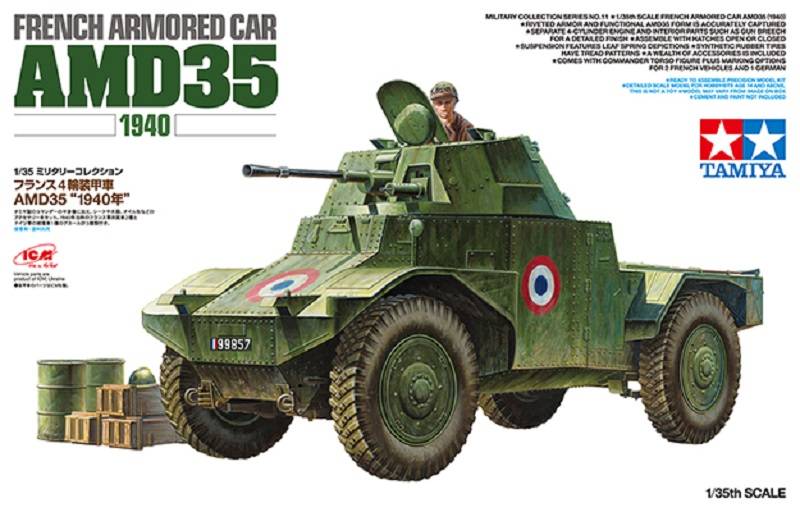French Armored Car AMD35 - 1940