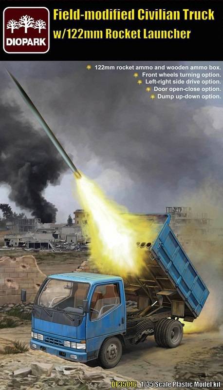 Field Modified Civilian Truck w/122mm rocket Launcher