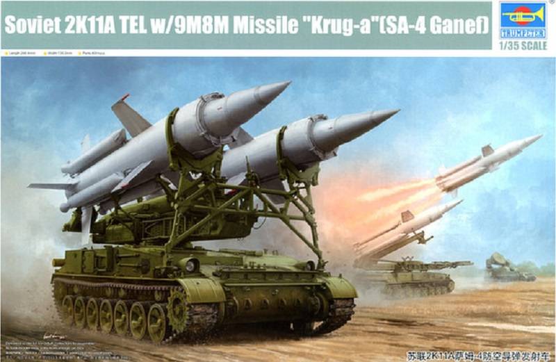 Soviet 2K11A TEL w/9M8M Missile "Krug-a"(SA-4 Ganef)