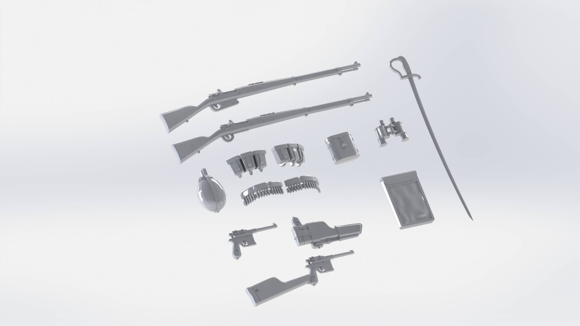 WWI Turkich Infantry Weapons & Equipment – Image 2