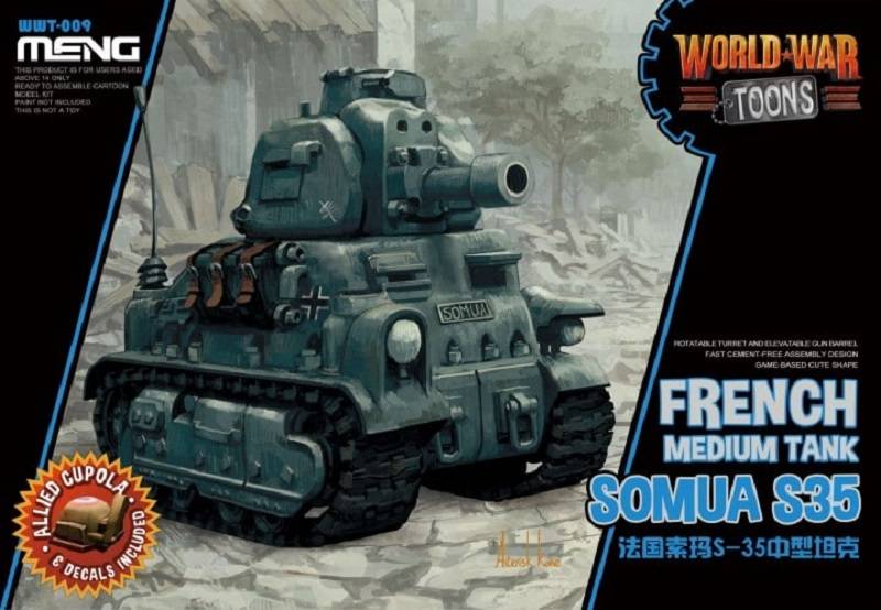World War Toons Somua S35 French Medium Tank