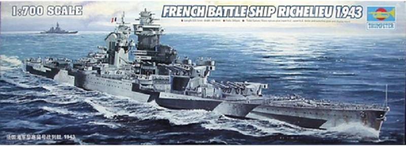 French battleship Richelieu 1943