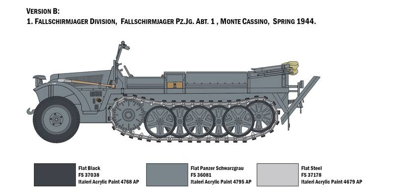 Sd.Kfz. 10 DEMAG D7 with German Paratroops – Image 3