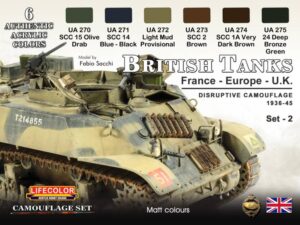 British Tanks 1936 - 45 Set II (France - Europe - UK) Disruptive Camouflage