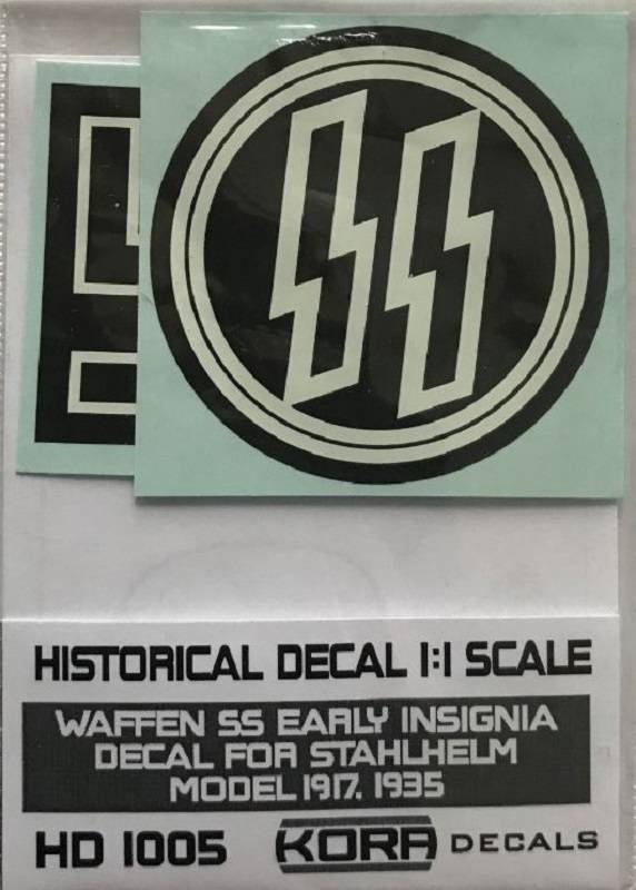 Helmet decal Waffen SS early Insignia (1917 1935)