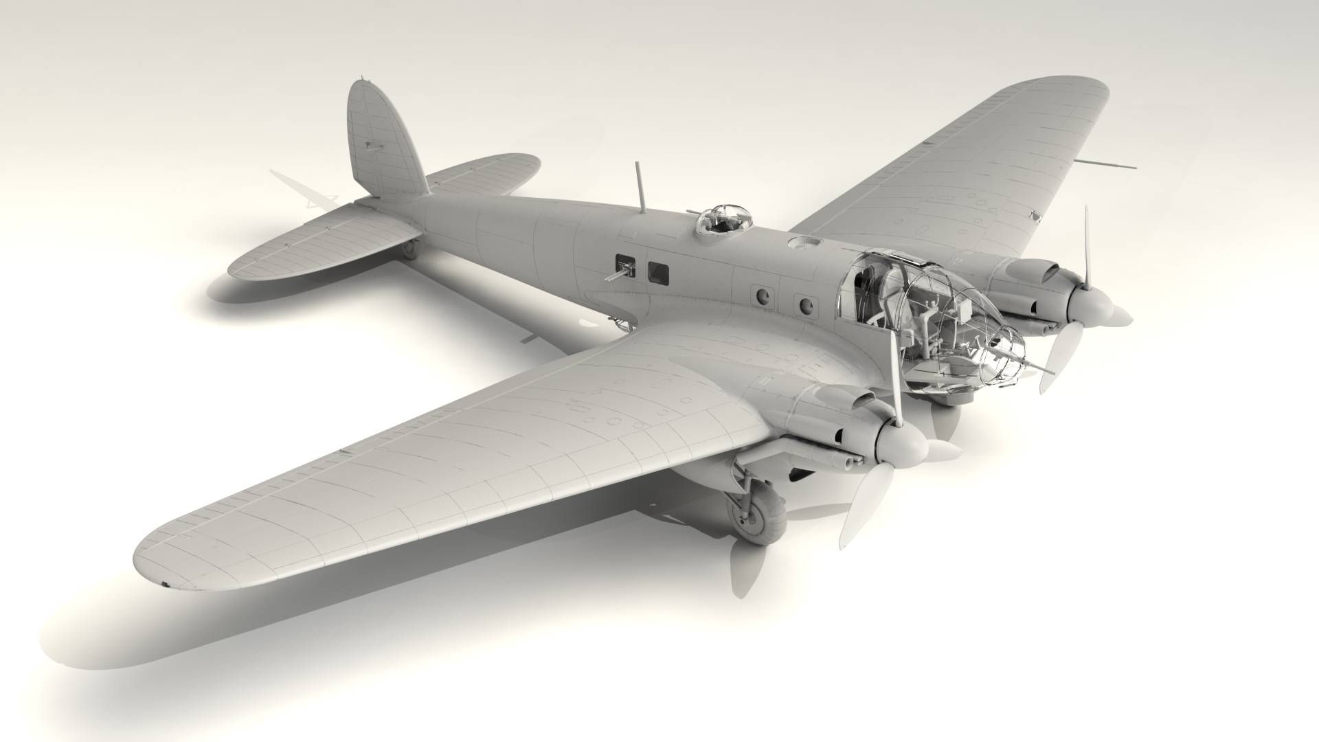 He 111H-20 WWII German Bomber – Image 5