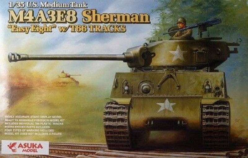 U.S. Medium Tank M4A3E8 Sherman "Easy Eight" w/ T66 TRACKS