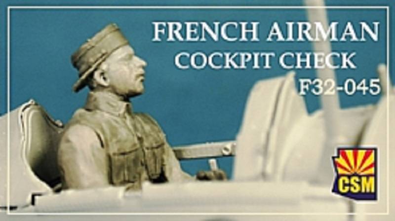 French airman cockpit check