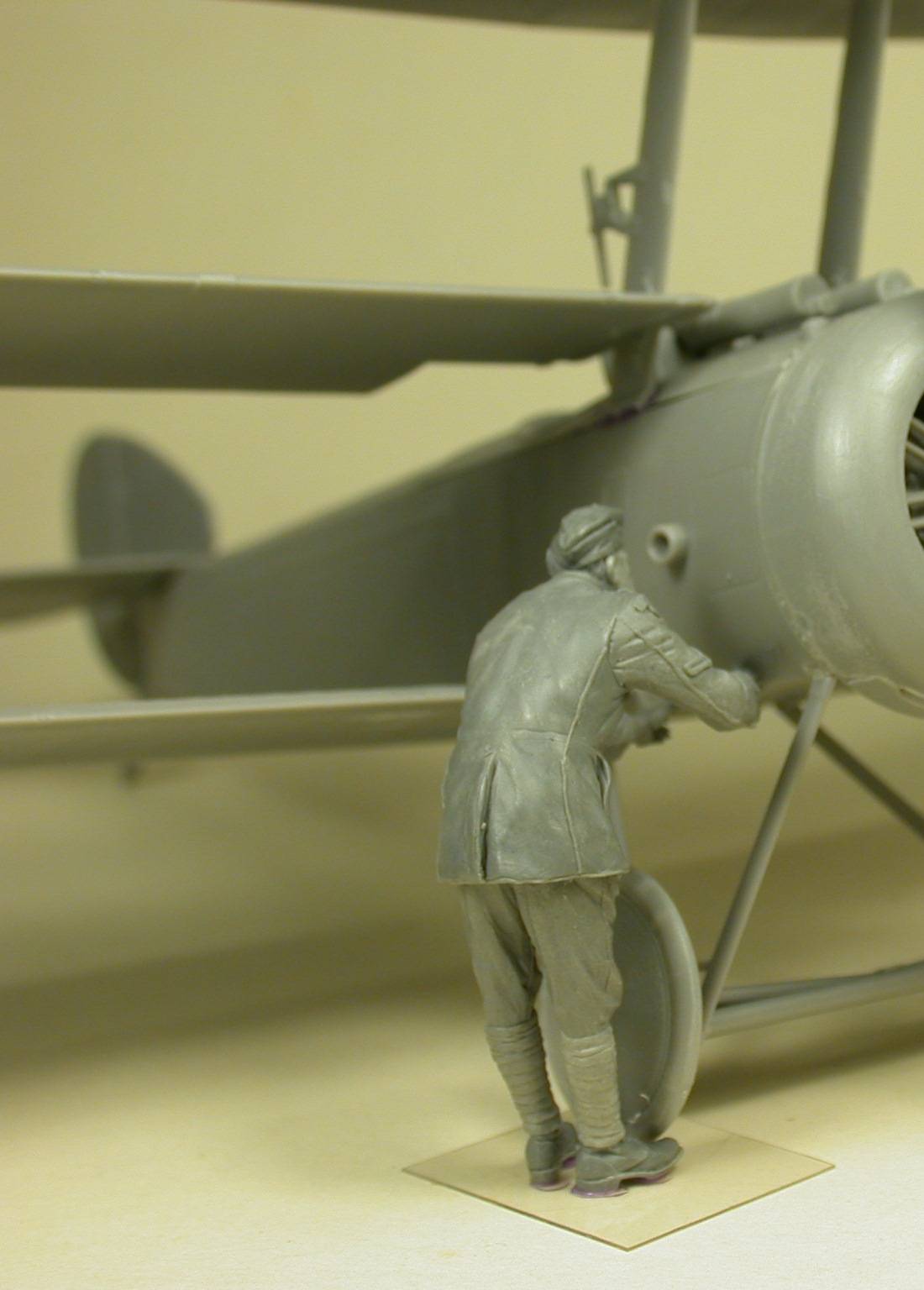 RFC Air Mechanic checking aeroplane – Image 2