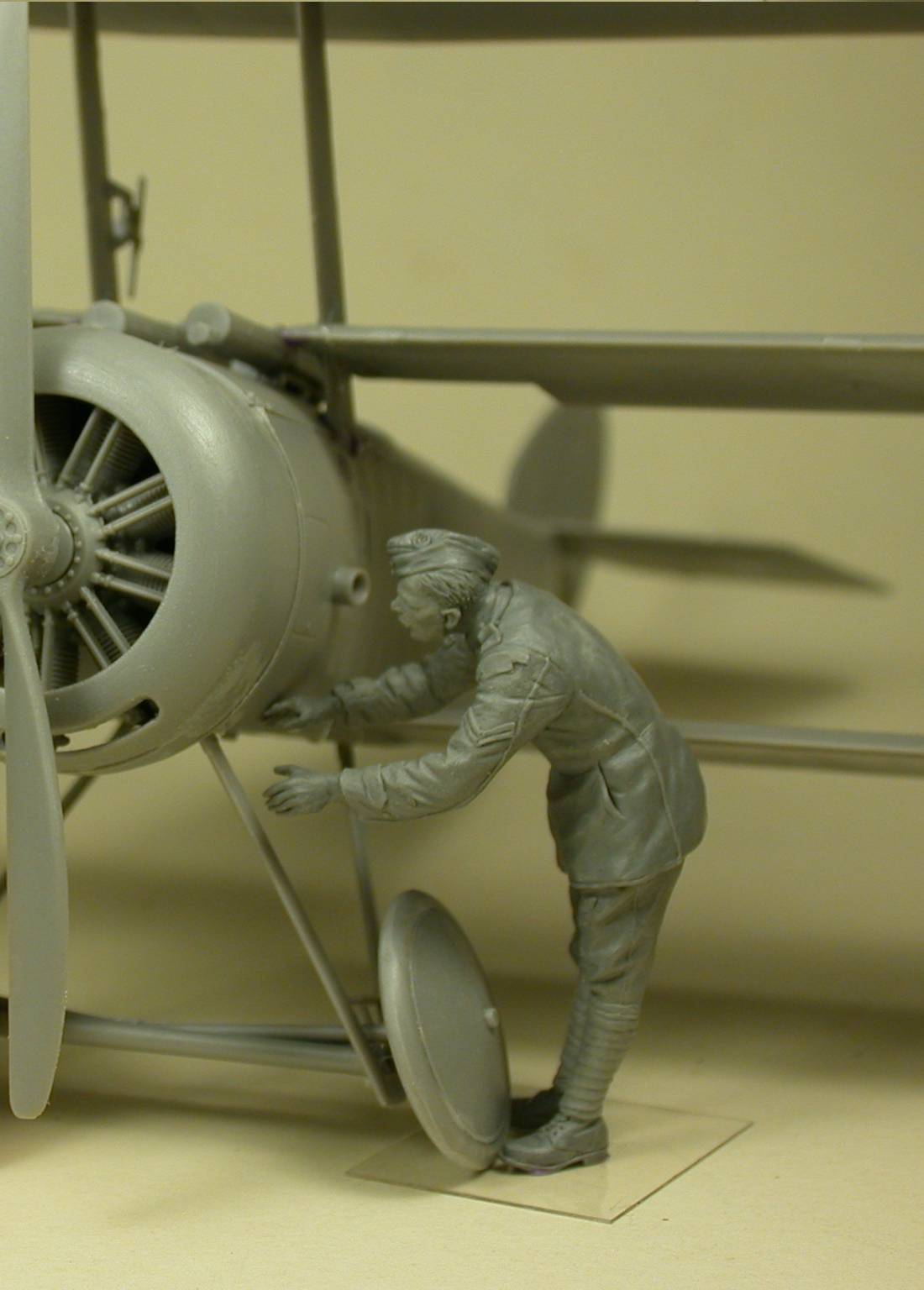RFC Air Mechanic checking aeroplane – Image 4