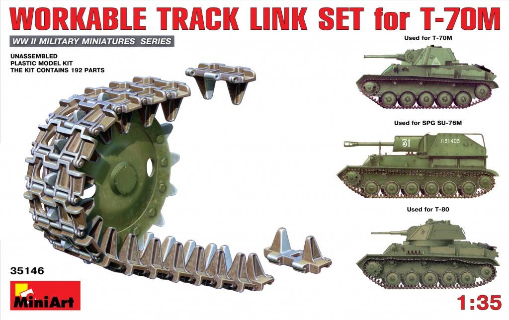 WORKABLE TRACK LINK SET for T-70
