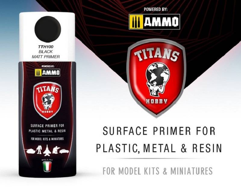 TITANS HOBBY BLACK MATT PRIMER