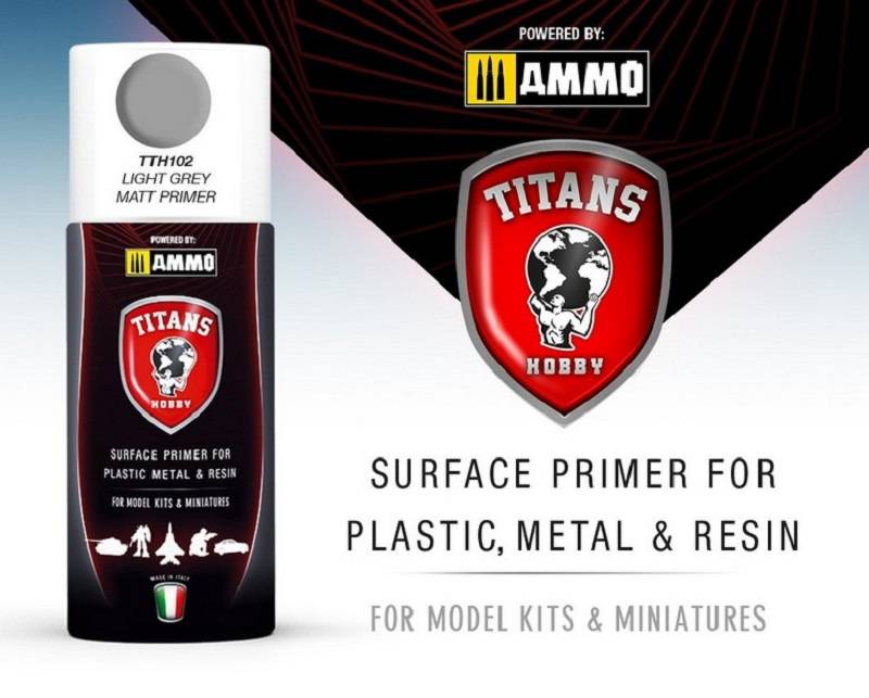 TITANS HOBBY LIGHT GREY MATT PRIMER