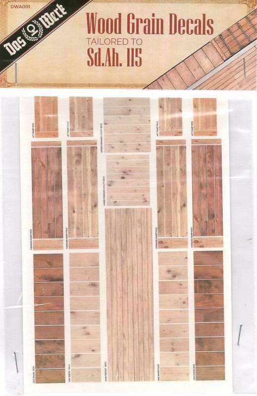 Wood Grain Decals for Sd.Ah.115