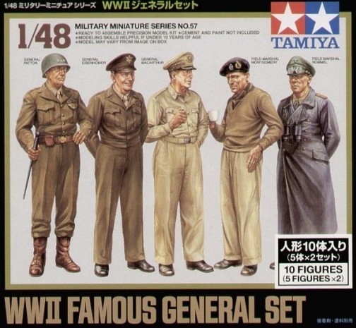 WWII Famous General set 1/48ème