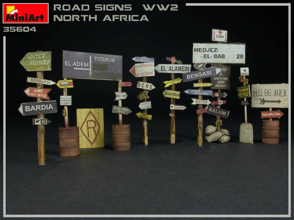 ROAD SIGNS WW2 NORTH AFRICA – Image 6