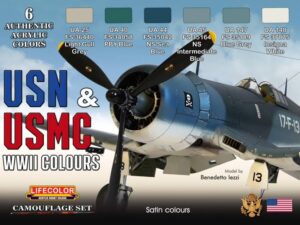 Peinture USN & USMC WWII Set 6X22 ml